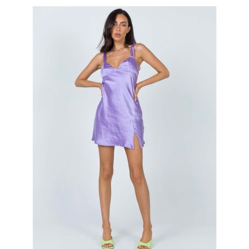 Princess Polly Star Shining Purple Mini Dress - Picture 2 of 9